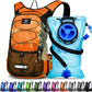 Insulated Hydration Backpack Pack with 3L BPA Free Leak Proof Water Bladder, Large Storage Lightweight Hiking Daypack with Waist Pouches & Cooler Layer, for Running, Biking, Camping, Festival - Roamly
