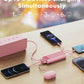 charmast Portable Charger with Built in Cables, Power Bank with Cords Wires, Slim 10000mAh Travel Battery Pack 6 Outputs 3 Inputs 3A Fast Charging for Samsung Google Pixel LG Moto iPhone iPad