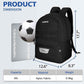 LARIPOP Soccer Backpack Soccer Bag with Ball Holder & Shoe Compartment Youth Sports Equipment Training Bag