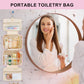 TOPEAST Travel Toiletry Bag for Women - Hanging Toiletry Bag, Personalized Initial Toiletry Bags for Traveling Women, Portable Travel Toiletry Bag for Toiletries, Cosmetics - Letter H,Pink - Roamly