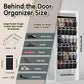 Over the Door Shoe Organizer with 30 Breathable Mesh Pockets - Large Capacity Closet Storage for Men & Women, Hanging Shoe Rack Organizer -Black