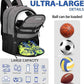 LARIPOP Soccer Backpack Soccer Bag with Ball Holder & Shoe Compartment Youth Sports Equipment Training Bag