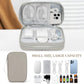 FYY Electronic Organizer, Large Travel Cable Organizer Bag Pouch Electronic Accessories Carry Case Portable Waterproof Double Layers All-in-One Storage Bag for Cable, Cord, Charger, Phone, Khaki