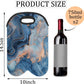 Wine Carrier Tote Personalized Bag for 2 Bottles - Neoprene Wine Bottle Holder with Carry Handle, Wine Protective Bag Insulated Bag Beer Cans Water Bottle Holder for Travel Picnic,Style24