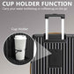Joyway 20in Carry On Luggage with Cup Holder and USB Port, 25% Expandable Capacity, Smart Suitcase with Anti Slip Wheels and Backpack, Perfect for Men and Women 3 Piece Set Black