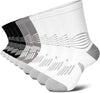 IRAMY Crew Compression Socks Athletic Running Socks for Men Women Plantar Fasciitis Relief 3/6 Pairs