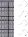 40 Mesh Pocket Over the Door Shoe Organizer,Hanging Shoe Rack for Closet Storage Holder for Dorm Room College Classroom Storag(Grey)
