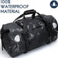 Haimont Waterproof Duffel Bag Roll-top Dry Duffel Bag with Quick-fixed Straps for Motorcycling, Rafting, Boating, SUP, Kayaking, Travel, 50L/70L