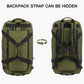 TUGUAN Extra Large Travel Duffle Bag Backpack for Men with Adjustable Dividers 120L Big Weekend Overnight Bag with ID Pocket Shoulder Strap Heavy Duty Sports Duffel Bags for Camping Gym, Green