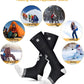 SNOW DEER Upgraded Rechargeable Electric Heated Socks,7.4V 2200mAh Battery Powered Cold Weather Heat Socks for Men Women,Outdoor Riding Camping Hiking Motorcycle Skiing Warm Winter Socks