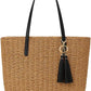 YXILEE Straw Bags For Women | M Size Travel Straw Totes Bag Woven Summer Handmade Shoulder Bag Handbag
