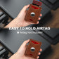 Airtag Wallet for Men, Minimalist Slim Mens Wallet Smart Pop Up Credit Card Holder for 9-13 Cards, RFID Blocking Wallet with ID Window & Cash Slot, Compact Bifold Metal Aluminum Card Case
