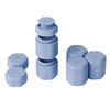 Cadence Travel Containers - Full Skincare Set - Magnetic Containers with Lids,Carry On Travel Essentials For Women/Men - 2 Small (0.56oz), 4 Medium Capsules (1.32oz), & Extender (1.43oz) - Pacific