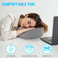 Adjustable Memory Foam Grey U-Shaped Travel Pillow with Luxurious Knitted Cotton Cover, Slow-Rebound Design for Airplane Travel and Neck Comfort, Perfect Traveler Gift