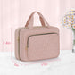 Wedama Toiletry Bag for Women, Medium Cosmetic Travel Bag, Hanging Toiletry Bag for Bathroom, Thickened PVC Waterproof Makeup Bag, Toiletries Bag for Travel Business Trips and Camping, Baby Pink - Roamly
