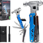 18-in-1 Multipurpose Tool Kit, Survival Camping Gear & Fishing Gifts for Dad - Multitool with Hammer, Pliers, Screwdriver and Pocket Knife for Men