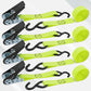 XSTRAP STANDARD Ratchet Tie Down Straps 4 Pk 10 Ft- 300 Lbs Load Cap- 900 Lbs Break Strength-Cargo Straps for UTV, ATV, Pickup,Truck, Moving Appliances, Lawn Equipment, Yellow