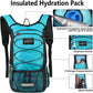 Insulated Hydration Pack Backpack with 3L BPA Free Leak-Proof Water Bladder, Keep Liquids Cool for Up to 5 Hours, Daypack for Hiking, Running, Cycling, Hunting, Climbing