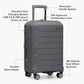 Traveler's Choice Pagosa Hardshell Expandable Luggage with Spinner Wheels, Gray, 3-Piece Set (22/26/30)
