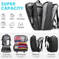 TANGCOLR Vacuum Travel Backpack with Pump for Men Women, 47L Expandable Vacpack Laptop Backpack Flight Approved with Vacuum Compression System