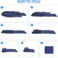 BALEINE 120L Laundry Bag Backpack, 900D Oxford Fabric Large Travel Laundry Bags with Shoulder Straps and 2 Mesh Pockets for College Dorm, Apartment, Laundromat (Navy, 120L)