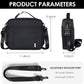 NOL Kids Lunch Bag - Kids 3+ Reusable Insulated Lunch Box with Zipper Closure Buckle Handle Adjustable Long Shoulder Strap, Easy-Clean Waterproof Fabric, Children Lunch Tote Bag for School-Black