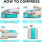 10 Set Compression Packing Cubes for Travel Essentials,Compressible Expandable Packing Cubes for Suitcase,OlarHike Luggage Organizer Bags for Travel,Handy Helper for Organizing Clothes(Blue Green) - Roamly