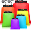 Shappy Waterproof Dry Bag Set 6 Sizes Lightweight Sacks and Long Adjustable Shoulder Strap Outdoor Water Proof Keep Gear Dry Bag Stuff Sacks for Backpacking, Boating, Hiking, Camping