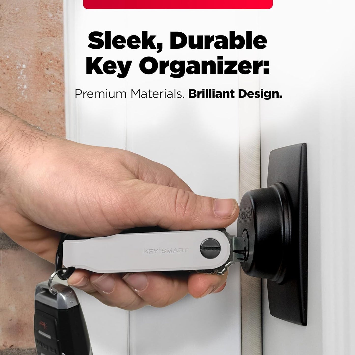 KeySmart Keychain Key Holder - Compact Key Organizer for Key Chain, EDC Key Chains, Key Ring Keychains