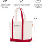 CB STATION Medium Classic Canvas Tote Bag for Women, Top Zipper Closure, Outer Pocket, Daily Essentials, Groceries, Traveling