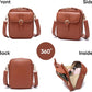 1060 Leather Crossbody Bags for Women Anti-Theft Vegan Purse with Card Slots, Travel Shoulder Bag, Waterproof Crossbody Purse