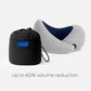 Ostrichpillow Go Neck Pillow, Travel Pillows for Airplanes, Premium Memory Foam Travel Pillow, 360º Ergonomic Design, Asymmetrical Sides, Travel Bag Included, Washable Modal Cover