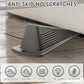 Frienda 8 Pcs Jumbo Door Stoppers Heavy Duty Door Stopper Tall up to 2inch Tall Wedge TPR Large Wedge Stackable Big Rubber Doorstop for Hotel Carpet Hardwood Concrete and Tile (Gray)