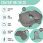 Premium Foldable Travel Tailbone Seat Cushion - for Relief of Lower Back, Sciatic, Butt and Tailbone Pain - for Home & Office Use, Perfect for Travel or Driving