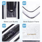 BAGSMART Clear Toiletry Bag, 2 Packs TSA Approved Water resistant Quart Size Travel Organizer, Airport Airline Travel Essential Carry On Makeup Cosmetic Bags for Women, Black
