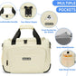 Underseat Carry On Luggage Lightweight Travel Tote Weekender Bag Overnight Duffle Bag for Travel, Travel Essentials Personal Item Travel Bag for Women and Men, Beige-16Inch