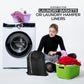 Laundry Bag with Locking Closure Drawstring – Extra Large Heavy Duty 100% Nylon, Large & Foldable Clothes Sack – Lightweight Dirty Laundry Organizer for Travel, Dorm, Gym – L 40" x H 50" (BLACK)