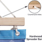 SUNCREAT Portable Double Outdoor Hammock, 450lbs Capacity, Quick Dry 2 Person Hammock with Hardwood Spreader Bar, Blue Waves