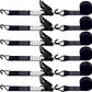 6 Pack 2 inch Ratchet Straps Heavy Duty J Hook 2 in x 15ft with Strong Ratcheting, Cargo Load Tie Down Strap 2200lbs Working Load for Trucks Black