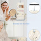 Relavel Hanging Toiletry Bag for Women Travel Makeup Bag Cosmetic Organizer Toiletries Bag for Travel Size Essentials Accessories Shower Caddy Bag for Bathroom Beach Gym, Floral Print