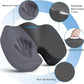 TushGuard Seat Cushion for Office Chair Memory Foam Non-Slip Cushion Back, Coccyx, Sciatica, Tailbone Pain Relief Butt Pillow for Office Chair, Car, Wheelchair, Grey, X-Large