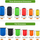6 Pcs Waterproof Dry Bag Sack Lightweight Outdoor Dry Bags 35 L, 20 L, 15 L, 10 L, 5 L, 3 L Waterproof Boat Bag for Kayaking, Backpacking, Hiking, Camping Rafting(Bright Color)