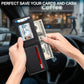 Wallet for Men Wallet with Slim Pop Up Card Holder for 12-14 Cards, RFID Blocking Bifold Minimalist Smart Wallet, Credit Card Holder with ID Window & Cash Slot, Compact Metal Card Case, Gifts for Men