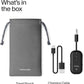 AirFly Pro 2 – Bluetooth Adapter for Airplane, Pair 2 AirPods or Wireless Headphones – 3.5mm AUX Bluetooth Transmitter and Receiver for Cars, Boats, Treadmills, TVs– Airplane Travel Essentials, Black