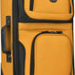 U.S. Traveler Lightweight Rolling 20" Carry On Luggage Softside Suitcase, Orange, 2 Wheel Single