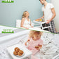Bed Tray Table with Folding Legs,Bamboo Breakfast in Bed for TV Table,Tray,Eating,Snack Tray,Laptop Computer (White, Medium)