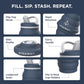 HYDAWAY 25oz Collapsible Water Bottle - BPA-Free, Leakproof, Lightweight, and Space-Saving - Perfect for Hiking, Travel, and All-Day Hydration