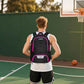 LARIPOP Basketball Bag, Sports Backpack with Ball Holder & Shoe Compartment, Water Resistant Gym Bag for Soccer Volleyball Travel
