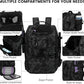 Hp hope Fishing Backpack with Rod Holders & Cooler, 40L Fishing Tackle Bag Fishing Tackle Storage Backpack Fishing Gear for Camping, Black Camo