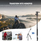 NEEWER 77 inch Camera Tripod Monopod for DSLR, Phone with 360° Panoramic Ball Head, 2 Axis Center Column, Arca Type QR Plate, Compact Aluminum Lightweight Travel Tripod 34lb Max Load, Bag Included